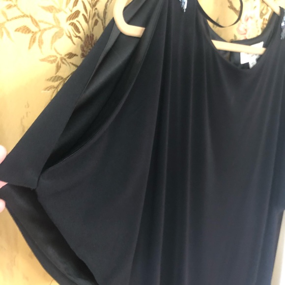 Black Cocktail Dress with Beading - Picture 3 of 6